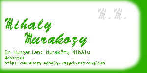 mihaly murakozy business card